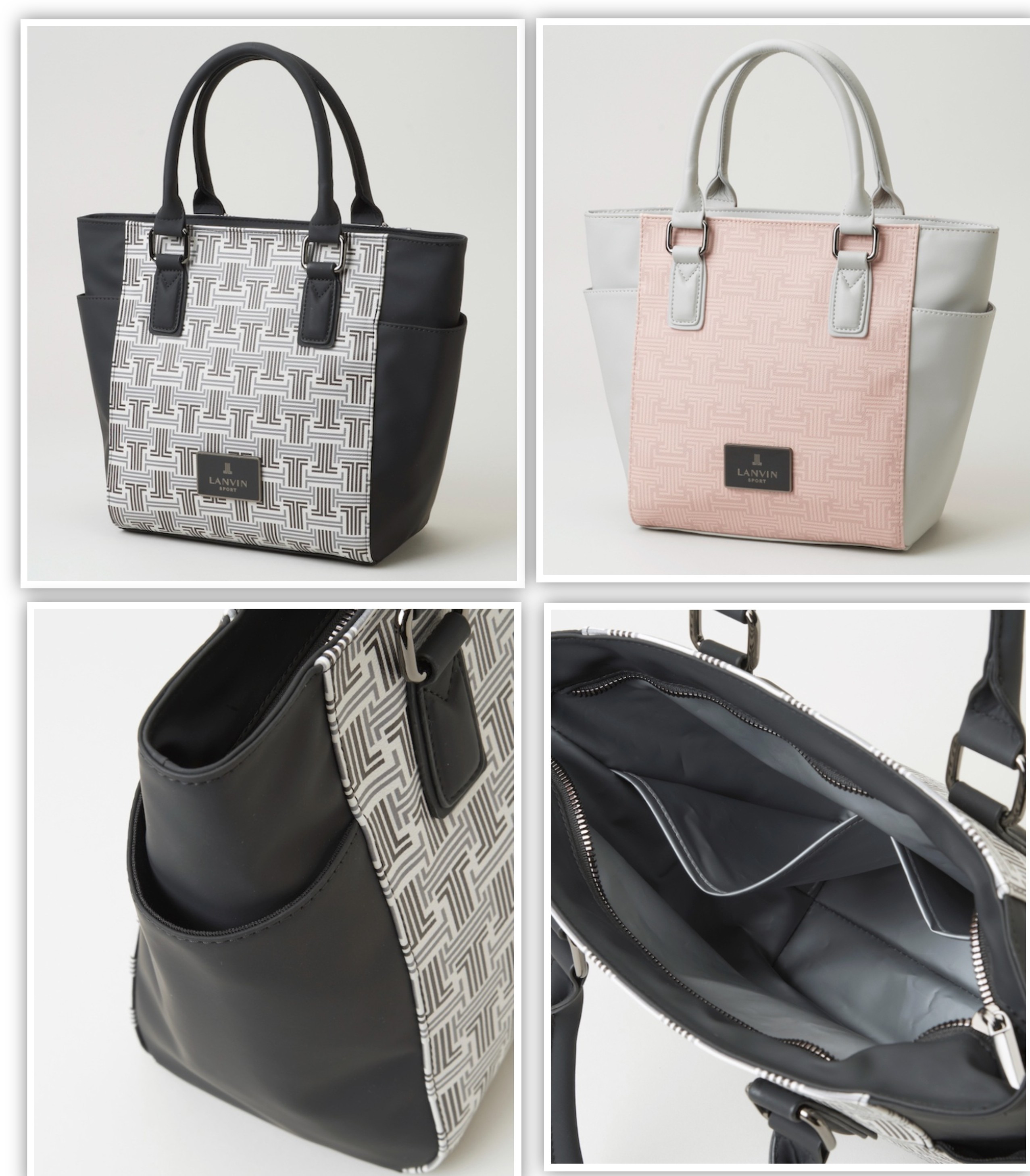 LANVIN SPORT モノグラムプリント3層カートバッグ -デサント