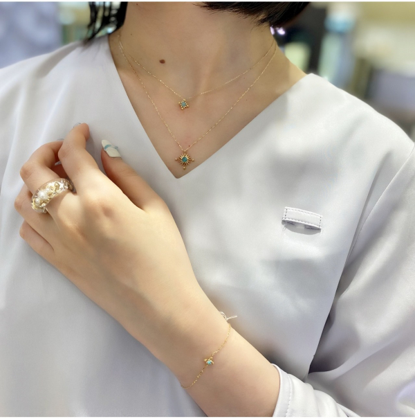 STAR JEWELRY - 【STAR JEWELRY】PT950 パライバトルマリン